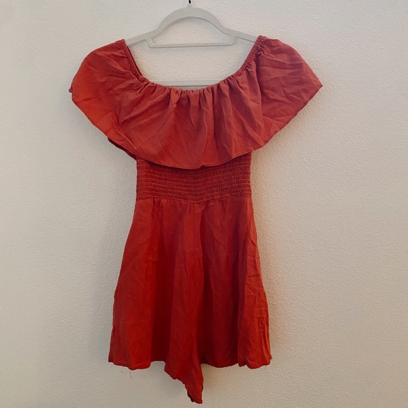 ASOS Dresses & Skirts - asos pink off-shoulder romper